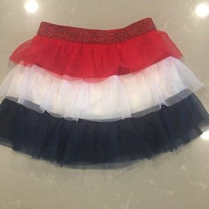 girls red, white & blue skirt